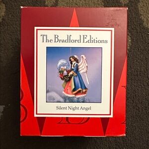 Holiday Angel Figurine with Snow Globe - Multicolor